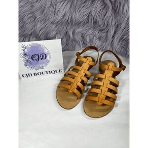 Aqua Women's Emmie Strappy Fisherman Slingback Sandals - Natural 9M